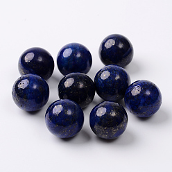 Lapislázuli Lapislázuli naturales teñidos granos redondos de lapislázuli, esfera de piedras preciosas, sin agujero / sin perforar, 16 mm