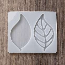 Leaf DIY Drawing Board Clip Silicone Molds, Resin Casting Molds, Leaf, 84x95x6mm, Inner Diameter: 42x73mm
