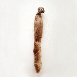 Perú Peluca de muñeca de peinado romano ondulado largo de fibra de alta temperatura, para diy girl bjd makings accesorios, Perú, 7.87~39.37 pulgada (20~100 cm)