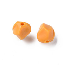 Naranja Abalorios de acrílico opacos, pepitas, naranja, 16.5x15x13.5 mm, agujero: 2.5 mm, Sobre 340 unidades / 500 g