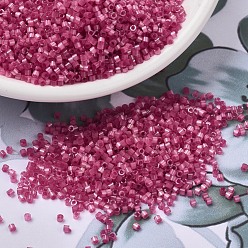 (DB1807) Dyed Rose Silk Satin MIYUKI Delica Beads, Cylinder, Japanese Seed Beads, 11/0, (DB1807) Dyed Rose Silk Satin, 1.3x1.6mm, Hole: 0.8mm, about 20000pcs/bag, 100g/bag