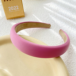 Ярко-Розовый Широкие толстые губчатые резинки для волос, твердые аксессуары для волос для женщин, ярко-розовый, 160x135x26 мм