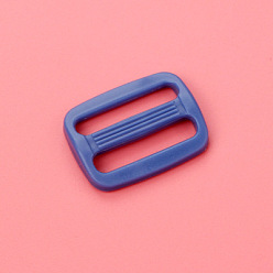 Medium Aquamarine Plastic Slide Buckle Adjuster, Multi-Purpose Webbing Strap Loops, for Luggage Belt Craft DIY Accessories, Medium Aquamarine, 26x22x3.5mm