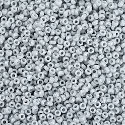 (RR3331) Непрозрачный Призрачно-серый Миюки круглые бусины рокайль, японский бисер, (rr 3331) непрозрачный серый призрак, 15/0, 1.5 мм, Отверстие : 0.7 мм , около 27777 шт / 50 г