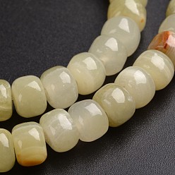 Yellow Jade Natural Yellow Jade Column Bead Strands, 8x6mm, Hole: 1mm, about 70pcs/strand, 15.75 inch
