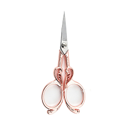 Розовое Золото Ножницы из нержавеющей стали, ручка из сплава, ножницы для вышивания, швейные ножницы, розовое золото , 115x48 мм