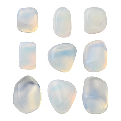 Opalite Perlas de Opalite, piedra caída, gemas de relleno de jarrones, pepitas, ningún agujero, 15~30x12~22x10~18 mm