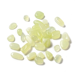 New Jade Natural New Jade Beads, Tumbled Stone, No Hole/Undrilled, Nuggets, 11~26x11~17x4~8mm, about 165pcs/500g