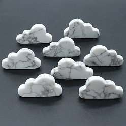Howlite Natural Howlite Display Decorations, for Home Office Desk, Cloud, 30~33x50~53x7mm