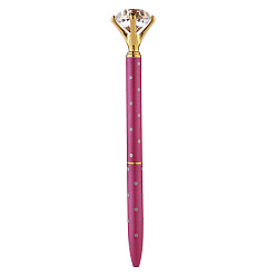 Светло-Вишневый Пластиковая алмазная ручка для сверления, полька точка рисунок, инструменты для алмазной живописи, с бриллиантовым орнаментом, светло-вишневый, 135x9~24 мм