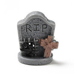 Cross Cabujones de resina opaca con tema de halloween, para la fabricación de la joyería, lápida sepulcral, cruzar, 28.5x17x22 mm
