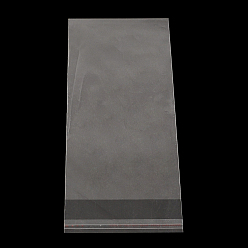 Clear Rectangle OPP Cellophane Bags, Clear, 24x7cm, Unilateral Thickness: 0.035mm, Inner Measure: 21x7cm