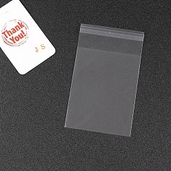 Clear OPP Cellophane Packaging Bags, Frosted, for Bake Packaging, Rectangle, Clear, 13x8cm, Unilateral Thickness: 0.05mm, Inner Measure: 8x10cm, about 95~100pcs/bag