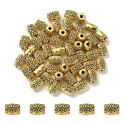 Antique Golden Tibetan Style Alloy Beads, Cadmium Free & Lead Free, Column, Antique Golden, 7.5x5mm, Hole: 1.5mm