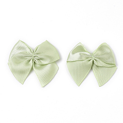 Yellow Green Handmade Woven Costume Accessories, Bowknot & Hair Bows, Yellow Green, 25~35x30~35x2~3mm