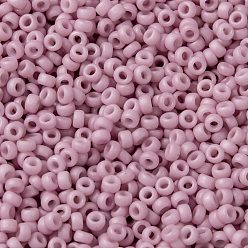(RR2024) Matte Opaque Dusty Orchid MIYUKI Round Rocailles Beads, Japanese Seed Beads, 15/0, (RR2024) Matte Opaque Dusty Orchid, 1.5mm, Hole: 0.7mm, about 5555pcs/bottle, 10g/bottle