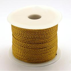Dark Goldenrod Nylon Thread, Dark Goldenrod, 3.0mm, about 27.34 yards(25m)/roll