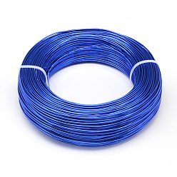 Royal Blue Round Aluminum Wire, for Jewelry Making, Royal Blue, 4 Gauge, 5.0mm, about 32.8 Feet(10m)/500g