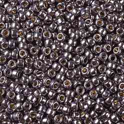 (PF568) PermaFinish Light Amethyst Metallic TOHO Round Seed Beads, Japanese Seed Beads, (PF568) PermaFinish Light Amethyst Metallic, 11/0, 2.2mm, Hole: 0.8mm, about 1110pcs/bottle, 10g/bottle