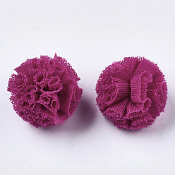 Camellia DIY Craft Polyester Ball, Round, Camellia, 22~25mm