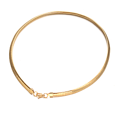 Oro 304 collares de acero inoxidable, con cierre de langosta, dorado, 19.6 pulgada (50 cm)