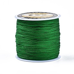 Vert Fil de nylon, corde à nouer chinoise, verte, 0.8mm, environ 109.36 yards (100m)/rouleau