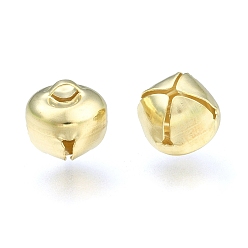 Золотой Металлические кулоны "колокольчики", золотые, 10x10x10 мм, отверстие : 3x1 мм