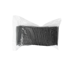 Negro Aguja de hilo de coser a mano de plástico, bordado de ojos grandes, aguja de suéter hecha a mano, Al por mayor aguja de plastico, negro, 90 mm, 1000 unidades / bolsa