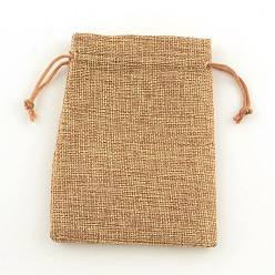 Perú Bolsas con cordón de imitación de poliéster bolsas de embalaje, Perú, 13.5x9.5 cm