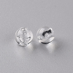 Clear Transparent Acrylic Beads, Round, Clear, 8x7mm, Hole: 2mm, about 1745pcs/500g