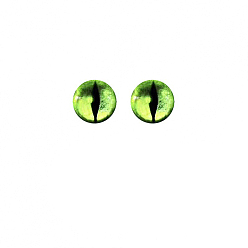 Lime Green Plastic Dinosaur Safety Craft Eye, for DIY Doll Toys Puppet Plush Animal Making, Half Round, Lime Green, 16mm