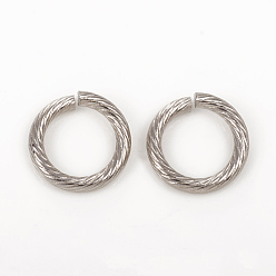 Stainless Steel Color 304 Stainless Steel Jump Ring, Open Jump Rings, Stainless Steel Color, 13x2mm, Inner Diameter: 9mm, 12 Gauge 