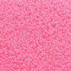 (910) Ceylon Hot Pink Cuentas de semillas redondas toho, granos de la semilla japonés, (910) rosa fuerte de ceilán, 11/0, 2.2 mm, agujero: 0.8 mm, Sobre 5555 unidades / 50 g