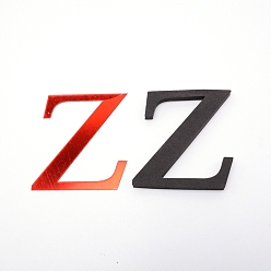 Letter Z Sticker mural miroir acrylique creatcabin, avec mousse eva, alphabet, letter.z, mousse: 100x90x10.5 mm, 100x90x1mm