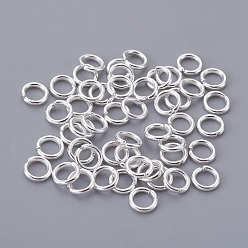 Silver Iron Jump Rings, Open Jump Rings, Cadmium Free & Lead Free, Jewelry Jump Rings For DIY Jewelry Making, Silver, 18 Gauge, 5x1mm, Inner Diameter: 3mm, about 8000pcs/1000g