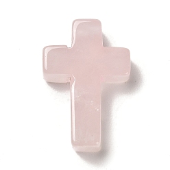 Розовый Кварц Природного розового кварца подвески, религия корс прелести, 26~26.5x17.5~18x6~6.5 мм, отверстие : 1.6 мм