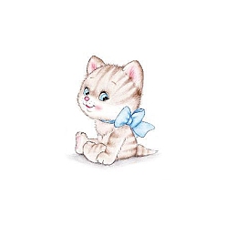 Cat Shape Pegatinas de papel de tatuajes temporales extraíbles a prueba de agua con tema anmial, Patrón de gato, 6x6 cm