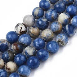 Sodalite Sodalites naturelles brins de perles, ronde, 6mm, Trou: 1mm, Environ 60~63 pcs/chapelet, 14.76~14.96 pouce (37.5~38 cm)