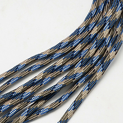 Bleu Royal 7 âmes intérieures cordes en polyester et spandex, pour la fabrication de bracelets en corde, bleu royal, 4mm, environ 109.36 yards (100m)/paquet, 420~500g / bundle