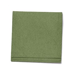 Темно-оливково-зеленый Подарочные мешочки из микрофибры, ювелирный мешочек, темно-оливковый зеленый, 15.5x8.3x0.1 см