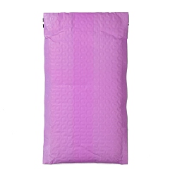Violet Sacs d'emballage en film mat, courrier à bulles, enveloppes matelassées, rectangle, violette, 22.2x12.4x0.2 cm