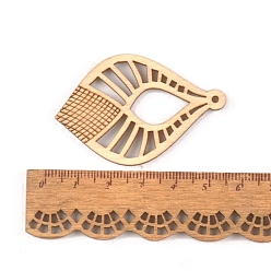 Kite Grands pendentifs en bois creux, pour la fabrication de bijoux, cerf-volant, 65x44mm