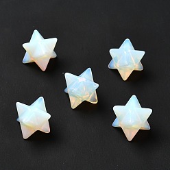 Opalite Perlas de Opalite, sin agujero / sin perforar, Merkaba estrella, 12.5~13x12.5~13x12.5~13 mm