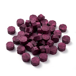 Púrpura Sellado de partículas de cera, para sello de sello retro, octágono, púrpura, 0.85x0.85x0.5 cm aproximadamente 1550 pcs / 500 g