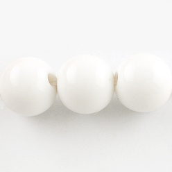 White Opaque Acrylic Pendants, Peanut, White, 25x10x8mm, Hole: 2.5mm, about 540pcs/500g