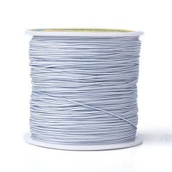 Light Blue Round String Thread Polyester Fibre Cords, Light Blue, 0.8mm, about 109.36 yards(100m)/roll