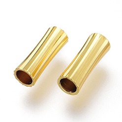 Золотой Латунные бусины, долговечный, , трубка, золотые, 11x4 мм, отверстие : 3 мм