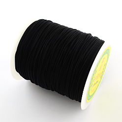Black Nylon Thread, Black, 1mm, about 153.1 yards(140m)/roll