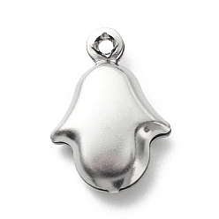 Stainless Steel Color 304 Stainless Steel Pendants, Penguin Charms, Stainless Steel Color, 14x10x3.4mm, Hole: 1mm