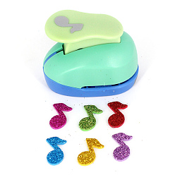 Musical Note Plastic Craft Punch Sets for DIY Scrapbooking & Paper Art Crafts, Paper Shapers, Musical Note, 40x70x60mm